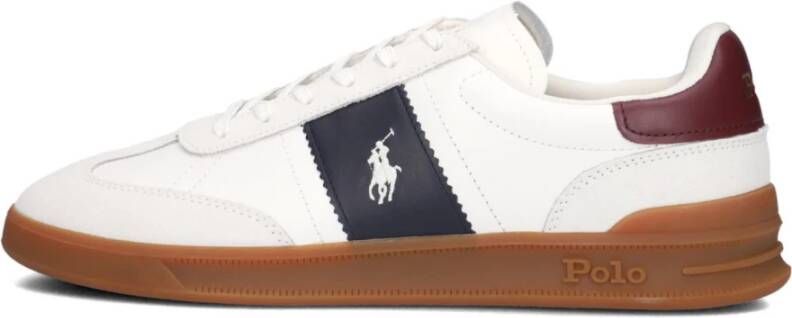 Polo Ralph Lauren Vintage Leren Sneakers met EVA Tussenzool White Heren