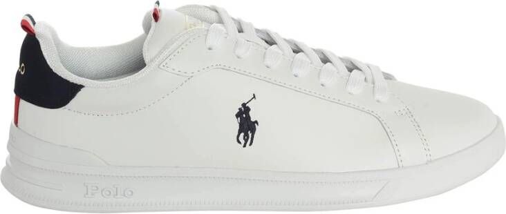 Ralph Lauren Witte Leren Tennisschoenen White Heren