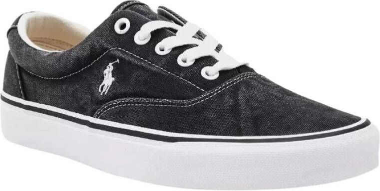 Ralph Lauren Zwarte sneakers Keaton Pony Black Heren