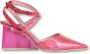 Ras Roze Leren Pump WE Like Pink! Purple Dames - Thumbnail 1