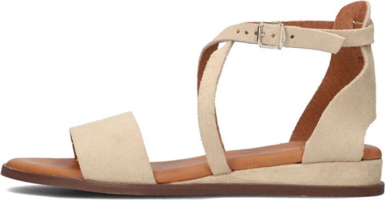 Red Rag Beige Suède Kruisband Sandalen Beige Dames