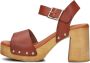 RED-RAG Sandalen Dames 79568 Maat: 40 Materiaal: Leer Kleur: Cognac - Thumbnail 3