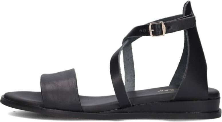 Red Rag Zwarte Kruisband Sandalen Black Dames