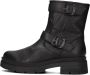 Red Rag Zwarte Leren Gesp Boots Black Dames - Thumbnail 2