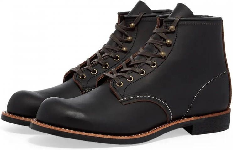 Red wing 3345 Heritage Work 6 Blacksmith Boots Shoes Zwart Heren