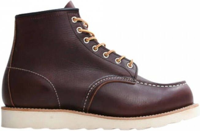 Red Wing Shoes Herenlaarzen van leer met rubberen zool Brown Heren