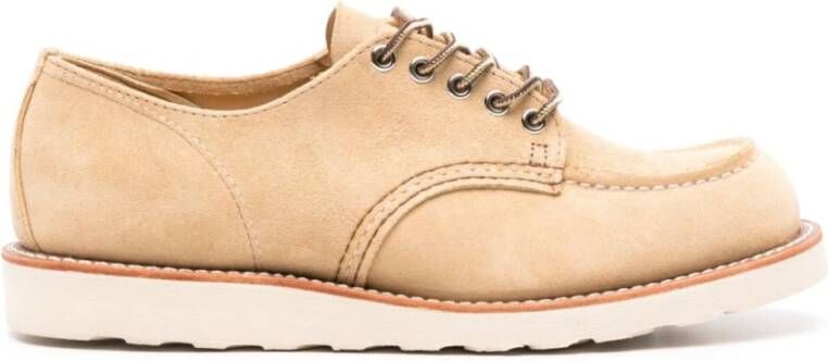 Red Wing Shoes Beige Suède Panelled Laarzen Beige Heren