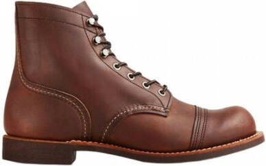 Red Wing Shoes Iron Ranger 8111 Bernstein Heren 6-inch laarzen in Oxblood Mesa leer Brown Heren