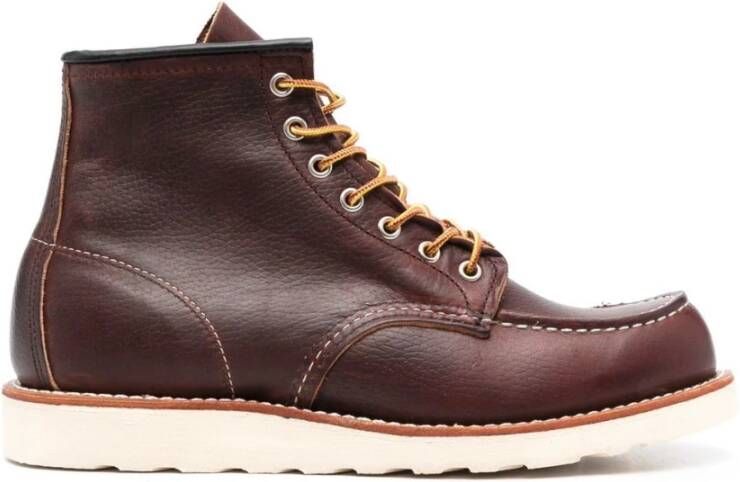 Red Wing Shoes Bruin Kalfsleer Veterschoenen Platte Schoenen Red Heren