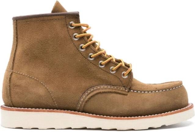 Red Wing Shoes Bruine platte schoenen met contraststiksels Brown Heren