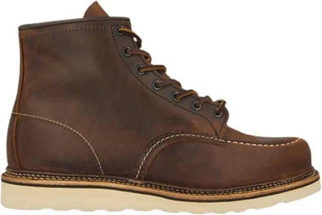 Red Wing Shoes 3428 Moc Toe Copper Rough and Tough Bruin Brown Dames