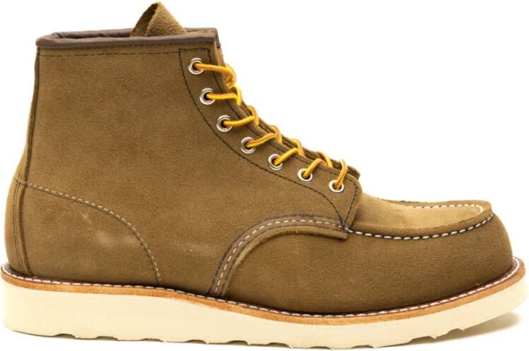 Red Wing Shoes Groene platte schoenen Moc 8881 Green Heren