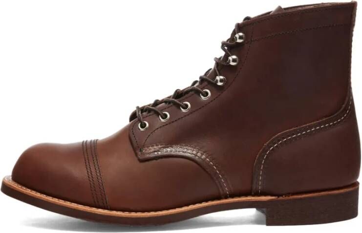 Red Wing Shoes Heritage Iron Ranger Laars in Amber Brown Heren