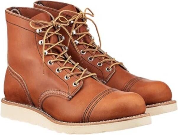 Red Wing Shoes Iron Ranger Traction Tred Oro Legacy Brown Heren