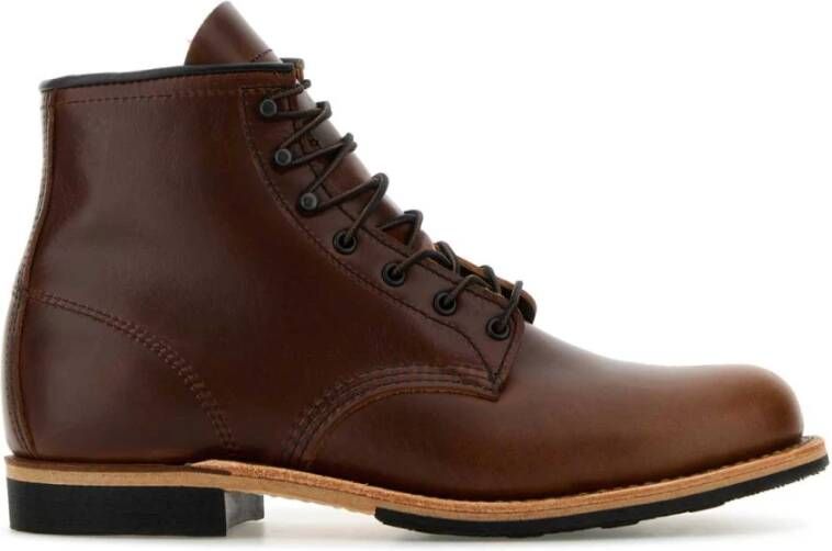 Red Wing Shoes Karamel Leren Enkellaarzen Brown Heren