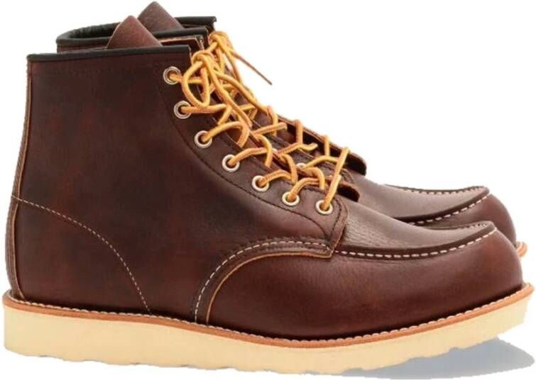 Red Wing Shoes Klassieke Moc Bruin Leren Laars Brown Heren