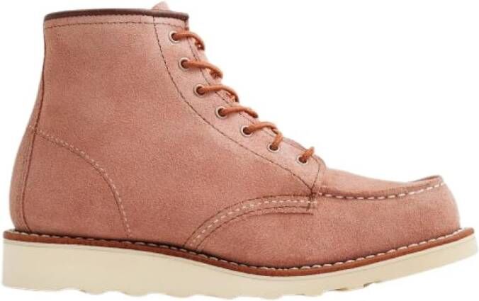 Red Wing Shoes Klassieke Moc Dusty Rose Laarzen Pink Dames