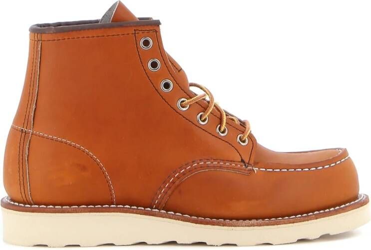 Red Wing Shoes Klassieke Moc 6 inch Waterdichte Leren Schoenen Brown