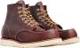 Red Wing Shoes Klassieke Moc Toe Briar Oil Slick Laarzen Brown Heren - Thumbnail 12