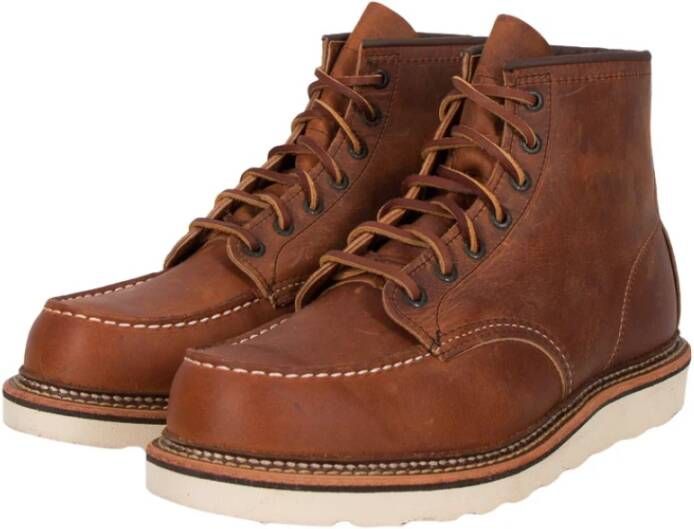 Red Wing Shoes 3428 Moc Toe Copper Rough and Tough Bruin Brown Dames