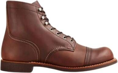 Red Wing Shoes Iron Ranger 8111 Bernstein Heren 6-inch laarzen in Oxblood Mesa leer Brown Heren