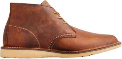 Red Wing Shoes Weekender Chukka Copper Rough Tough Laars Brown Heren