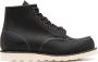 Red Wing Shoes Zwarte Leren Platte Schoenen Vetersluiting Black Heren - Thumbnail 1