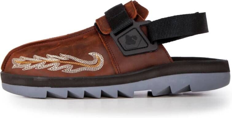 Reebok Flat Sandals Brown Heren