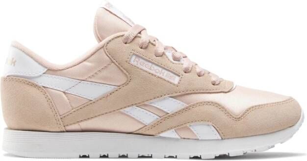 Reebok Fluwelen Classic Nylon Dames Sneaker Beige Dames