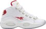 Reebok Question Mid Ftwwht Ftwwht Vecred Schoenmaat 40 1 2 Sneakers GX0230 - Thumbnail 2