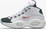 Reebok Question Mid Heren Sneakers Basketbalschoenen Schoenen Leer Wit GW8857 - Thumbnail 1