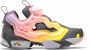 Reebok Grijze Lage Top Sneakers Waarschuwingsgeel Multicolor Heren - Thumbnail 2