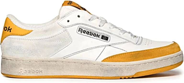 Reebok Witte Leren Sneakers met Contrasterende Details White