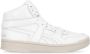 Reebok Witte Leren Sneakers Ronde Neus Logo White - Thumbnail 1