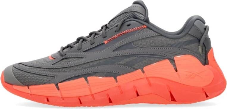 Reebok Zig Kinetica 2.5 Lage Sneaker Grijs Oranje Gray Heren