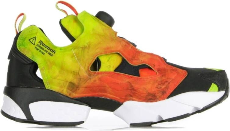 Reebok Zwart Wit Rood Lage Top Sneakers Multicolor Heren