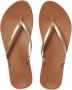 Reef Dames Cushion Bounce Slim Slippers Tan Champagne - Thumbnail 2