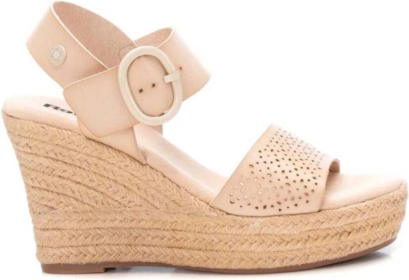 Refresh Esparto wedges Beige Dames