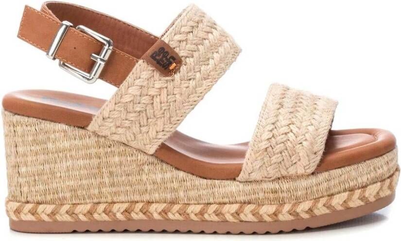 Refresh Esparto wedges Beige Dames