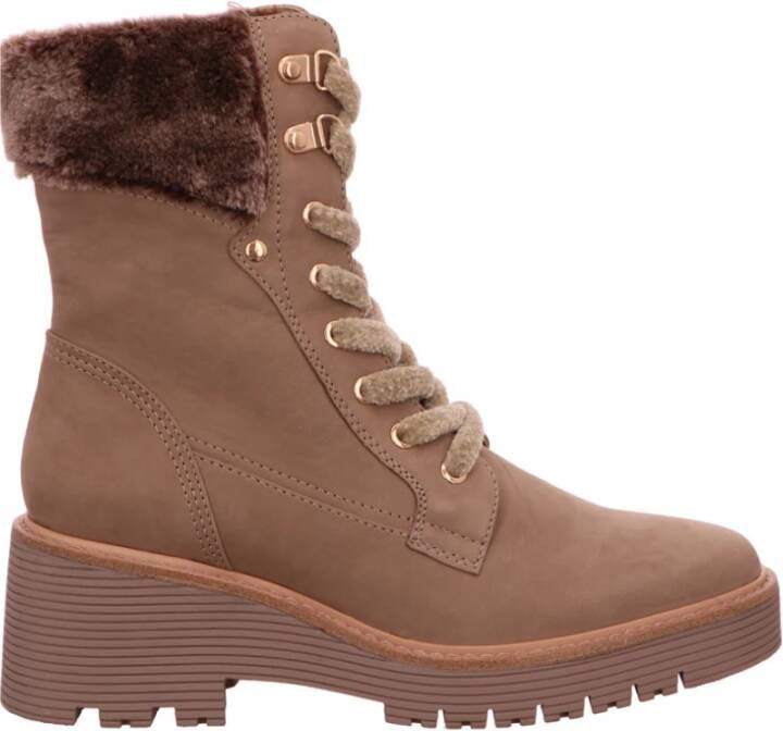 Regarde le Ciel Bruine veterlaars met hak voor dames Brown Dames