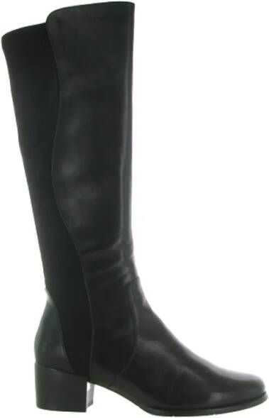 Regarde le Ciel Stijlvolle Leren en Stretch Schoenen Black Dames