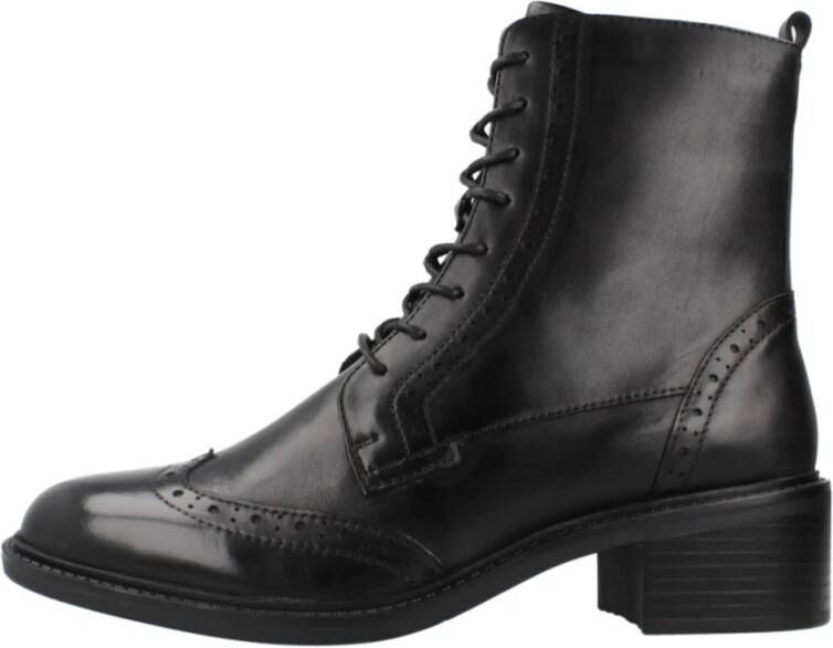 Regarde le Ciel Stijlvolle Veterschoenen Black Dames