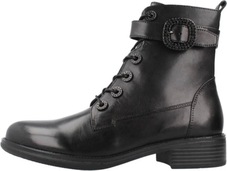 Regarde le Ciel Stijlvolle Veterschoenen Black Dames