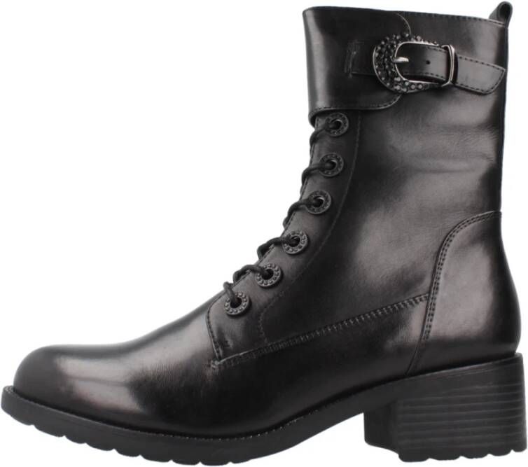 Regarde le Ciel Stijlvolle Veterschoenen Black Dames