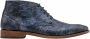 Rehab Barry Scales Nette schoenen Veterschoenen Heren Blauw - Thumbnail 3