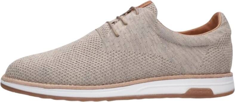 Rehab Heren Lage Sneakers Nolan Knit Beige Heren