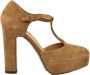 ReLac Leren Schoenen Stijlvol Ontwerp Brown Dames - Thumbnail 1