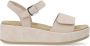 Remonte Beige Casual Platte Sandalen Vrouwen Beige Dames - Thumbnail 1