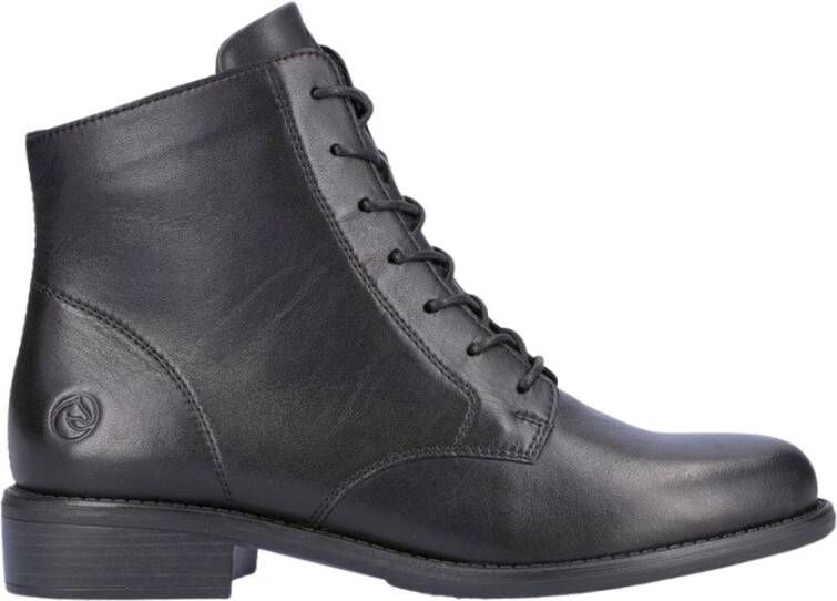 Remonte black casual closed booties Zwart Dames