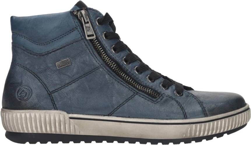 Remonte Blauwe Jeans Veterschoenen Blue Dames